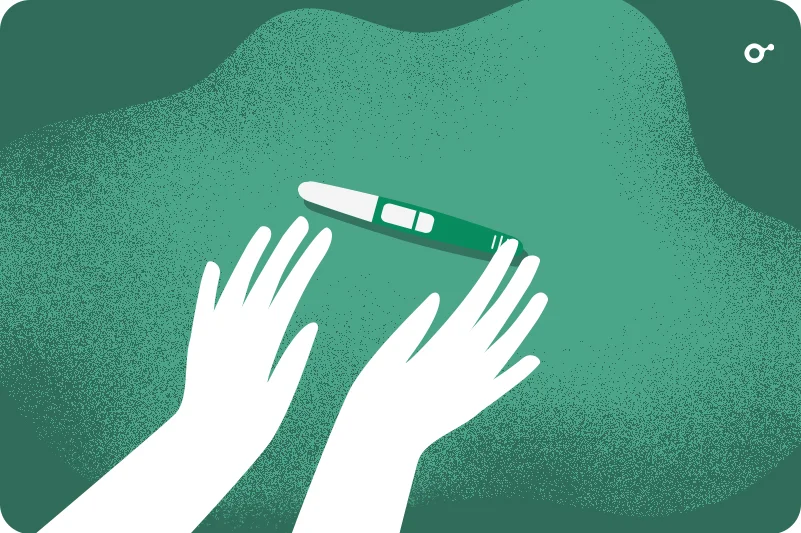 Negative results of pregnancy test