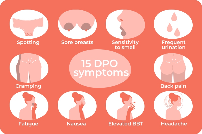 15 DPO symptoms